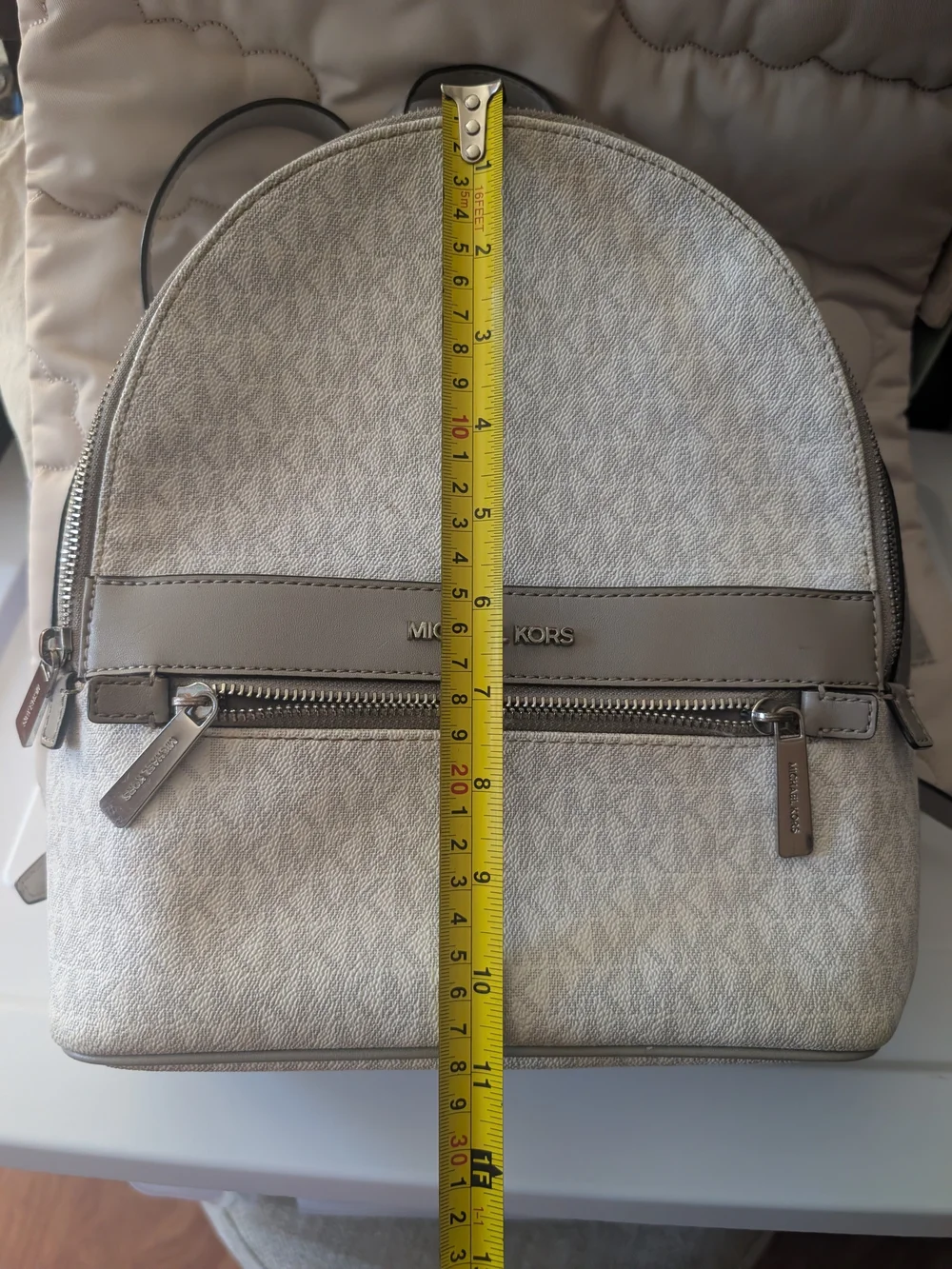 Michael Kors Women’s Gray Signature Backpack